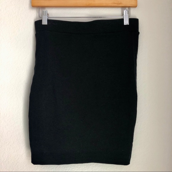 Express asymmetrical wrap front bodycon black mini skirt size extra small - Picture 5 of 10